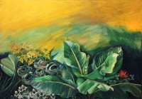 Naheed Afridi, Untitled, 36 x 48 Inch, Acrylic on Canvas,  Landscape Painting, AC-NHAF-004